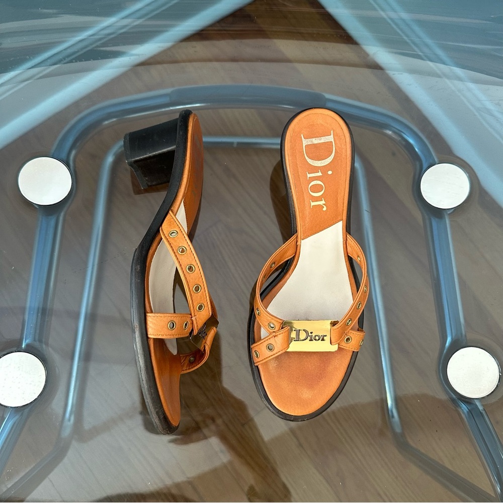 Dior Tan Brown Heels with Classic Elegance - Picture 2 of 5